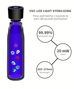Alternative view of BeyondWater UV Smart Water Bottle - Black