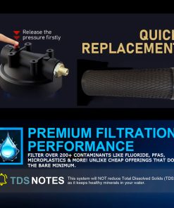 Alternative view of BeyondWater Little Blue Under Counter Filtration System